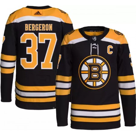Boston Bruins Dresy Patrice Bergeron 37 Adidas Černá Authentic - Pánské Boston Bruins Dresy Patrice Bergeron 37 Adidas Černá Authentic - Pánské